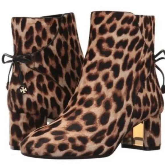 Tory Burch Leopard Print Ankle Boots - Picture 5 of 9